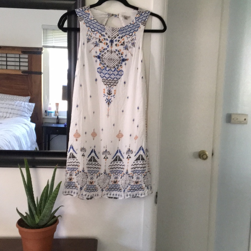White mini-dress